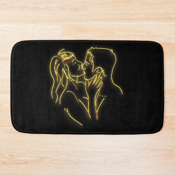 Item preview, kissing loving couple t-shirt | Couple Kissing Line 3d art t-shirt   designed and sold by KARTICK DUTTA.