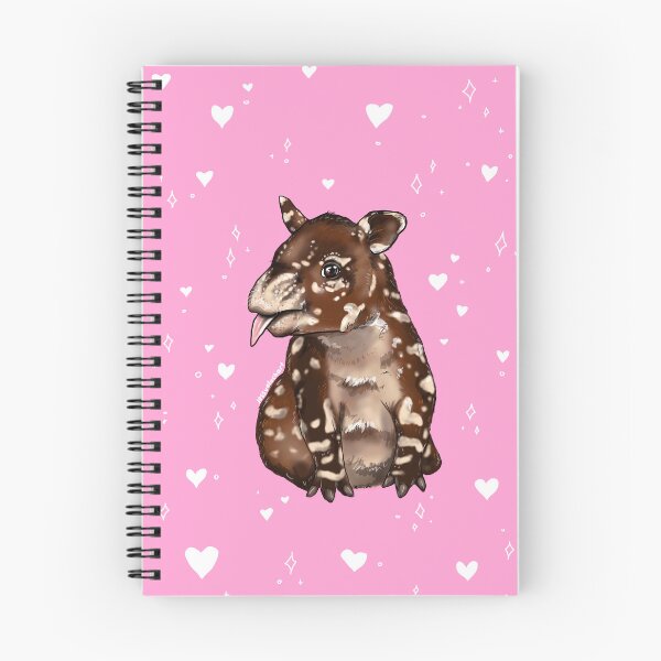 Item preview, Cute Baby Tapir Pink Hearts  designed and sold by jessvaluchart.