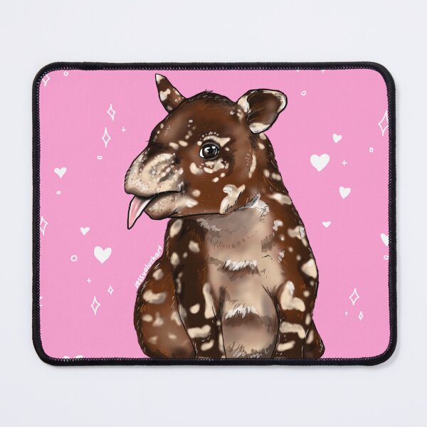 Item preview, Cute Baby Tapir Pink Hearts designed and sold by jessvaluchart.