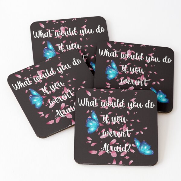 Item preview, What Would You Do If You Weren't Afraid, Motivational Quote, Inspirational designed and sold by desireedickens.