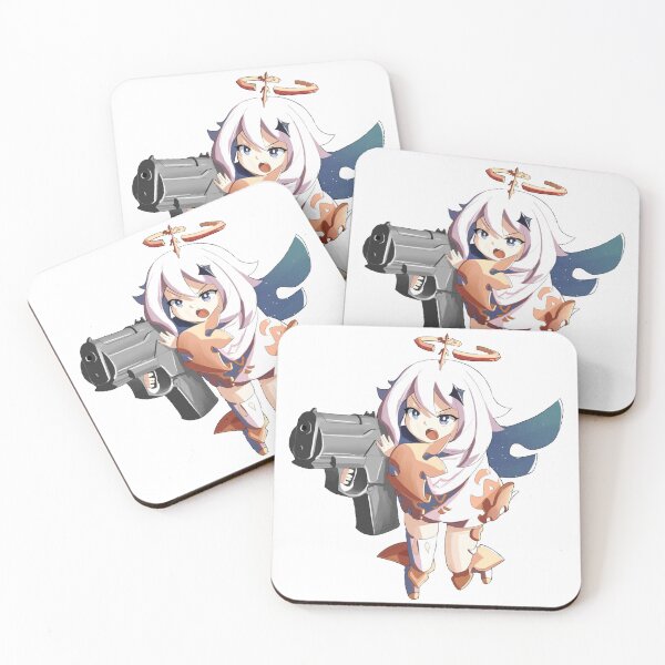 Item preview, Paimon Holding A Gun Genshin designed and sold by Mino Shop.