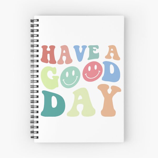 Item preview, Have a Good Day Peace Retro Wavy Colorful Rainbow Block Letter Design designed and sold by redbubbleart18.