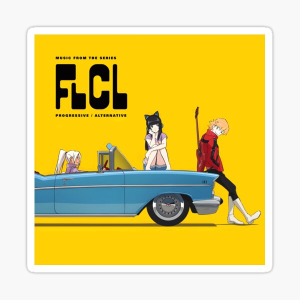 Vista previa del artículo con la obra «Meme del álbum progresivo FLCL», diseñado y vendido por LewisMartil.