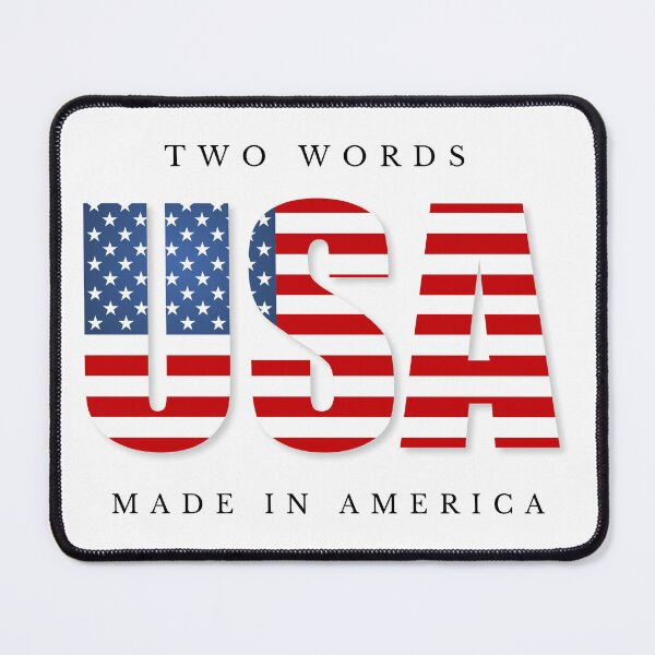 Item preview, two words made in america T-shirt designed and sold by Freestyle Shop.
