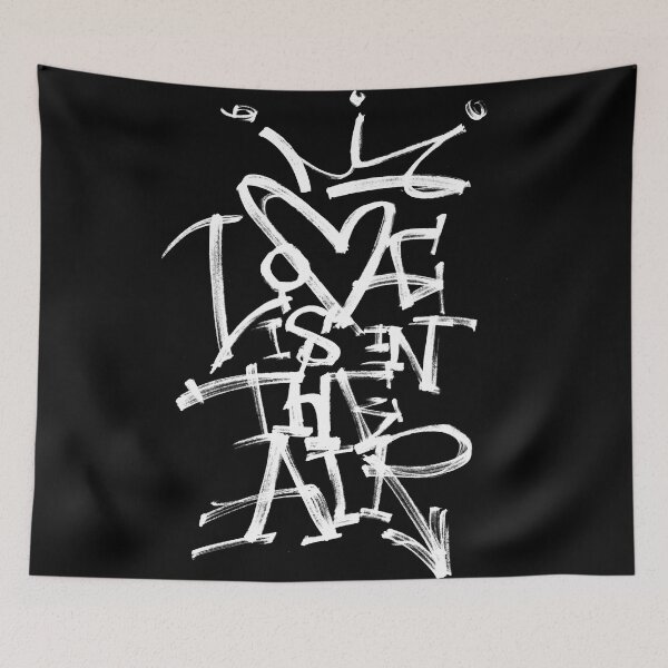 Item preview, Love is in the air - Graffiti style quote designed and sold by NONUMMYdesign.