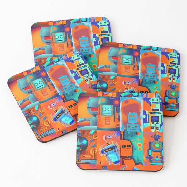 Item preview, Colorful Robots designed and sold by johnbarbersongs.