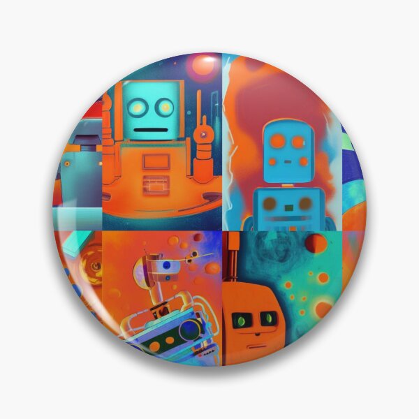 Item preview, Colorful Robots designed and sold by johnbarbersongs.
