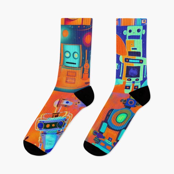 Item preview, Colorful Robots designed and sold by johnbarbersongs.