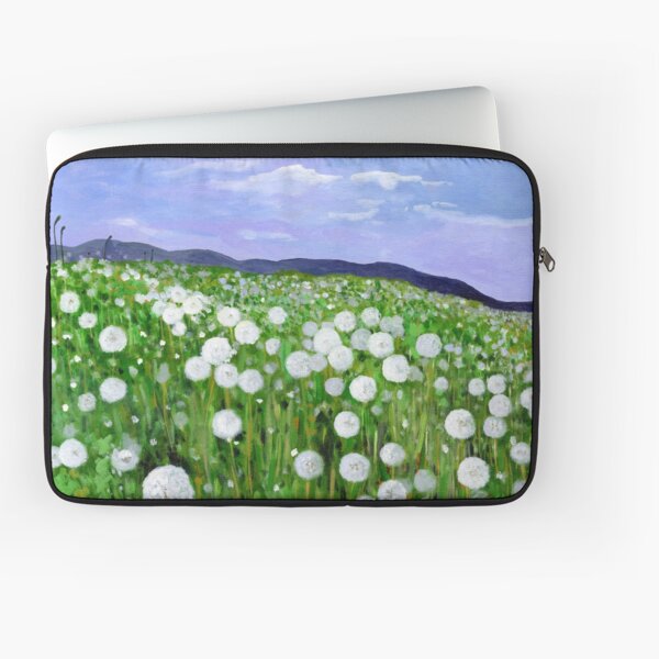 Dandelion Field Landscape Laptop Sleeve