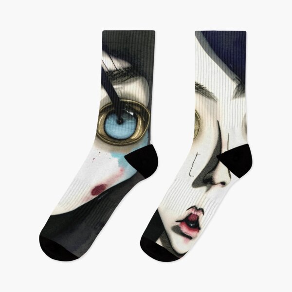 Item preview, Looking Glass Eye Dark Grunge Creepy Doll Face Art designed and sold by CreepyKaleidopi.