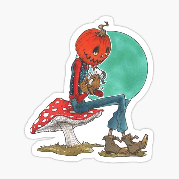 Jack Pumpkinhead + a Puppy Sticker