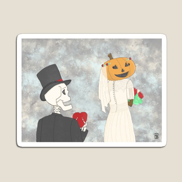 Jackie O'Lantern Gets Married Magnet