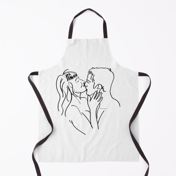 Item preview, One Line Art Couple, Line Art Men and women kissing each other designed and sold by KARTICK DUTTA.