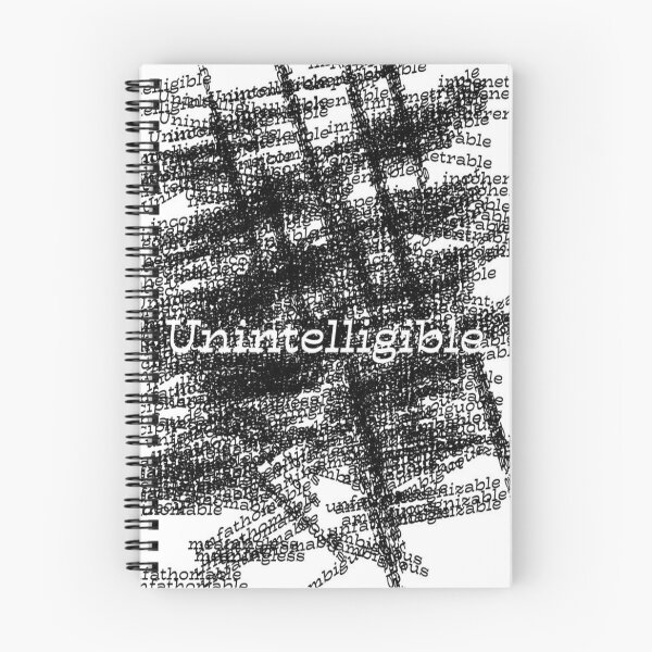 Item preview, becoming unintelligible  designed and sold by The Postmodern Marketplace.