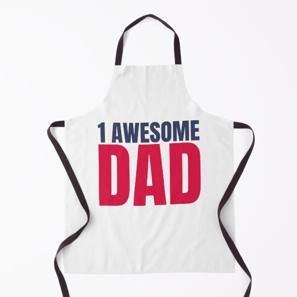 Item preview, 1 Awesome Dad. Funny Dad Life Quote. Navy Blue and Red designed and sold by That Cheeky Tee.