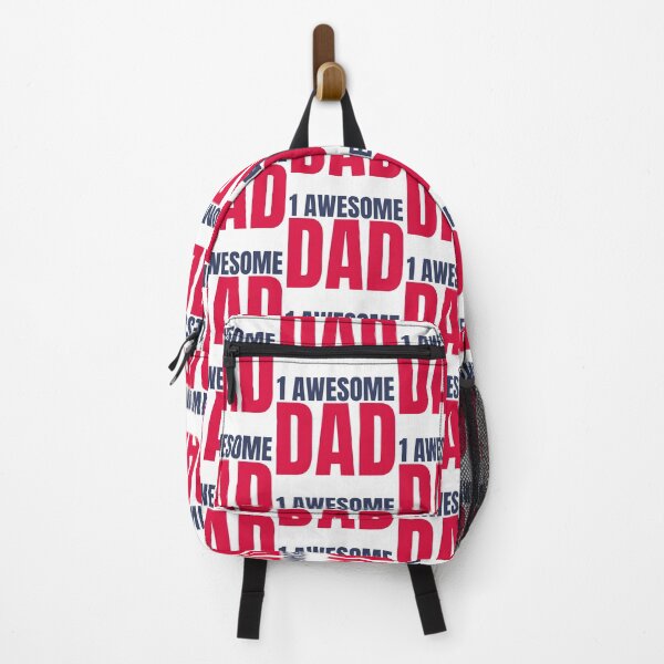 Item preview, 1 Awesome Dad. Funny Dad Life Quote. Navy Blue and Red designed and sold by That Cheeky Tee.