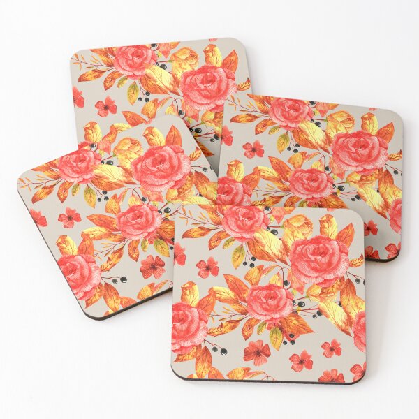 Item preview, Red roses vintage pattern designed and sold by pinkyfish1010.