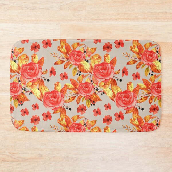 Item preview, Red roses vintage pattern designed and sold by pinkyfish1010.