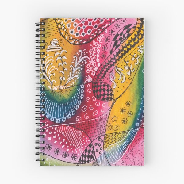 Item preview, Facets - watercolor drawing with fineliner designed and sold by piesdesignart.