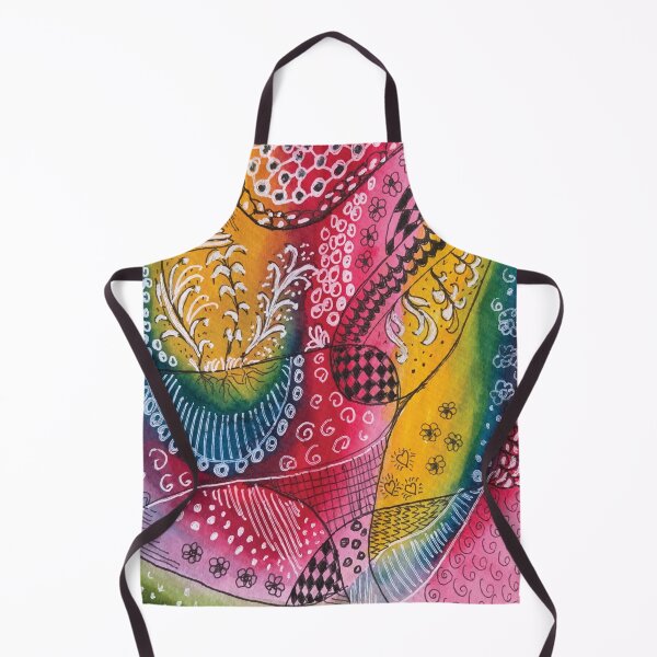 Item preview, Facets - watercolor drawing with fineliner designed and sold by piesdesignart.