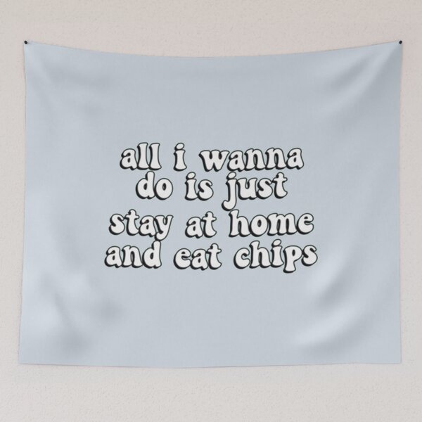 Item preview, all i wanna do is just stay at home and eat chips (2) designed and sold by Uriehale.