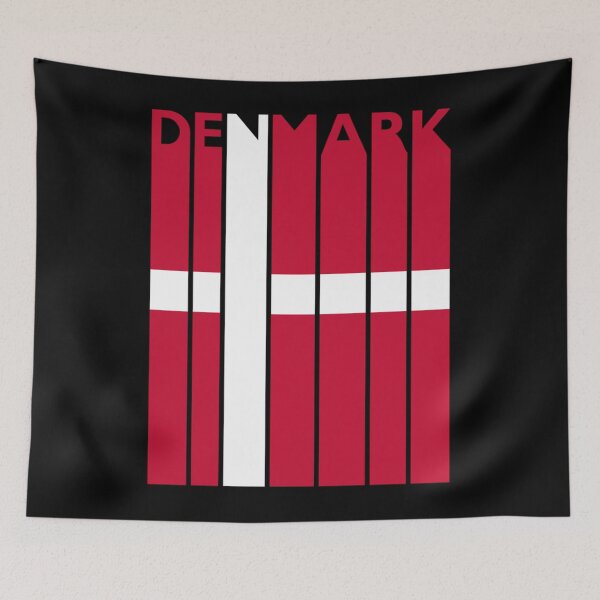 Item preview, Denmark T-Shirt Vintage Denmark Flag Tee Danish Flag  designed and sold by Tinaawkins.