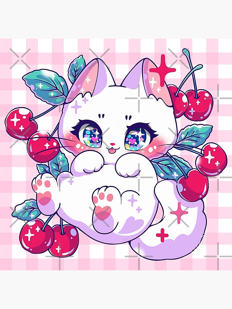 Kitten Hanging On Cherry Tree - Diamond Art World
