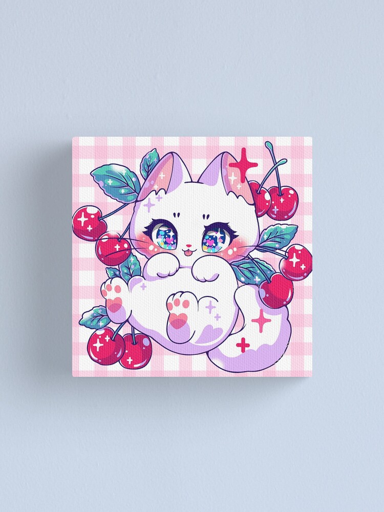 Kitten Hanging On Cherry Tree - Diamond Art World