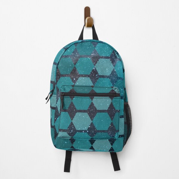 Item preview, Teal Hexagons on Starry Background designed and sold by Crayle.