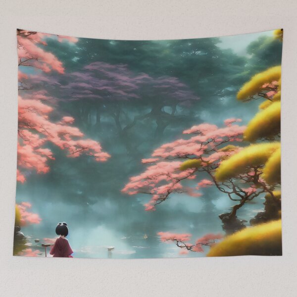Item preview, Pink Tree Gardens designed and sold by @adorcharm Modern & Classic AI Art.