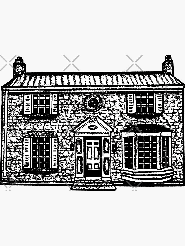 "Residence of Roland Doe, the real home of the exorcist" Sticker for Sale by LysaKarell Redbubble