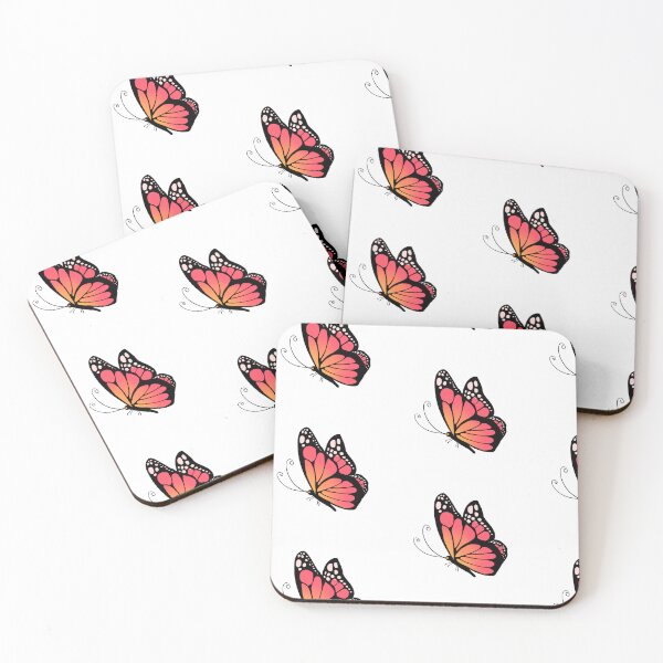 Item preview, Sunset Bright Orange Painted Butterfly Graphic Design designed and sold by redbubbleart18.