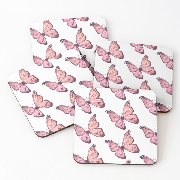 Item preview, Sunset Pink and Purple Watercolor Painted Butterfly Graphic Design designed and sold by redbubbleart18.