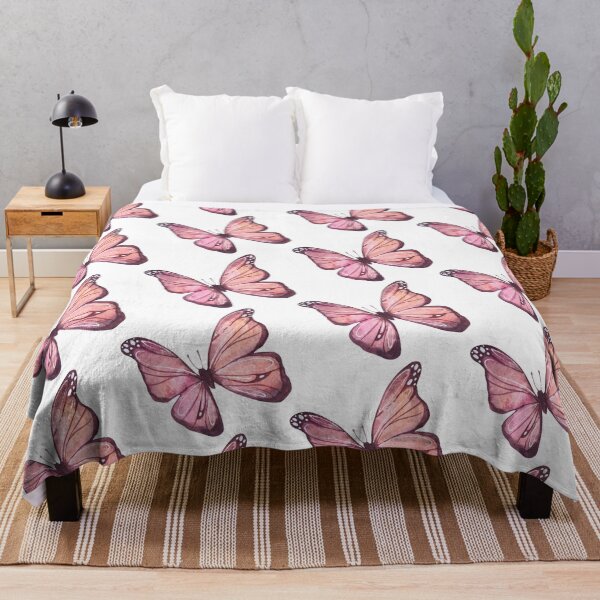 Item preview, Sunset Pink and Purple Watercolor Painted Butterfly Graphic Design designed and sold by redbubbleart18.