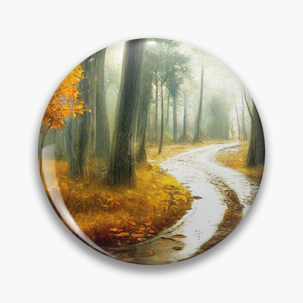 Artikelvorschau, Herbstlaub auf einsamer Straße entworfen und verkauft von Aaron Ochs.