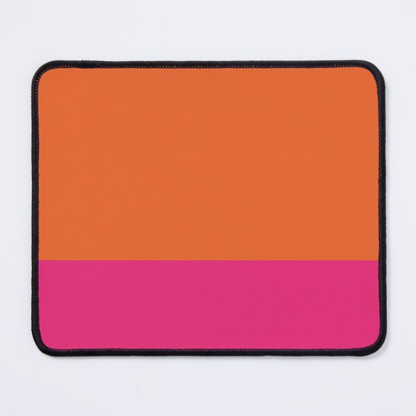 Item preview, Orange Pop and Hot Neon Pink Minimalist Solid ColorBlock designed and sold by Ladies-Boutique.