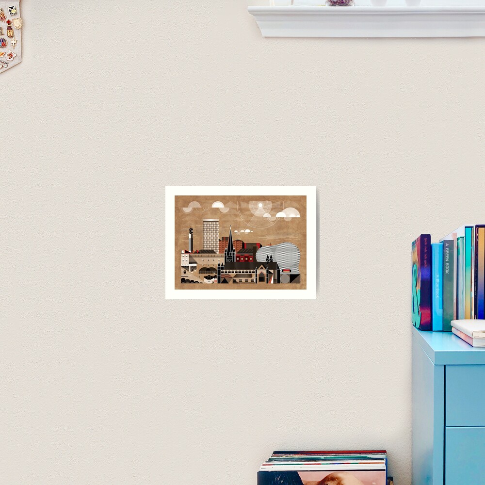 Brum Cityscape Art Print
