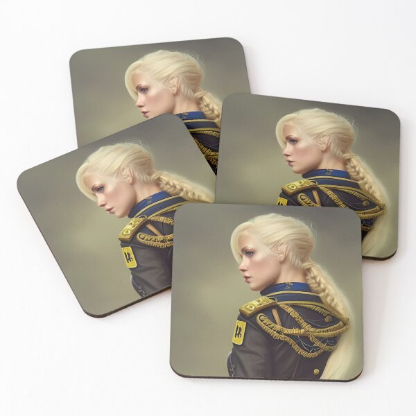 Item preview, Beautiful steampunk blonde in military uniform designed and sold by Eliteijr.