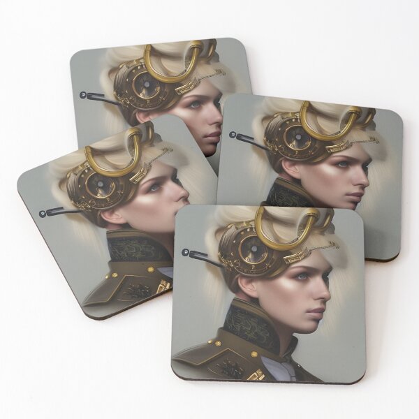 Item preview, Beautiful steampunk blonde in military uniform designed and sold by Eliteijr.