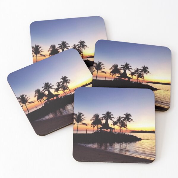 Item preview, Sunset Paradise at Beach Resort Poster designed and sold by TastyTonic.