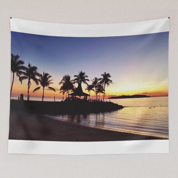 Item preview, Sunset Paradise at Beach Resort Poster designed and sold by TastyTonic.