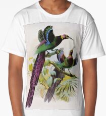 Woodland Birds-Available As Art Prints-Mugs,Cases,Duvets,T Shirts,Stickers,etc Long T-Shirt