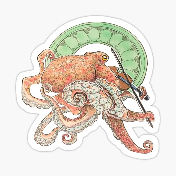 Octopus Band: Fiddle Sticker