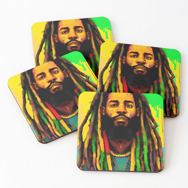 Aperçu de l'œuvre T-SHIRTS Rasta Reggae Vibrations créée et vendue par Mao-Bwolf.