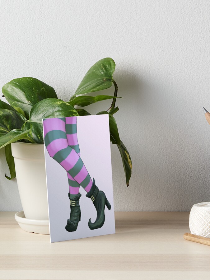 Extraordinarily Longer Striped Thigh High Socks