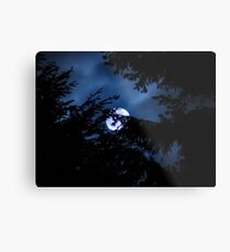 HAPPY HALLOWEEN MOON Metal Print