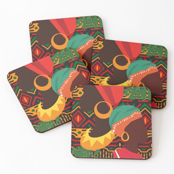 Item preview, African Turban Ladies over Rasta colored theme designed and sold by lesovybze.