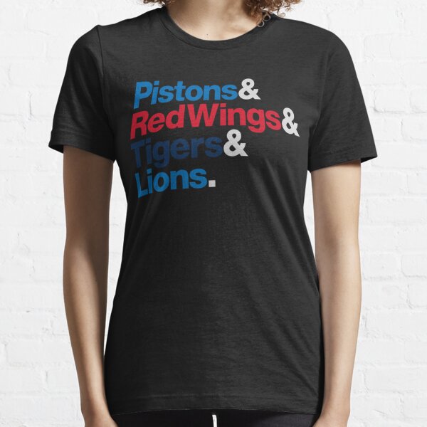 Detroit Lions Tigers Pistons And Red Wings Sport T-Shirt - Growkoc