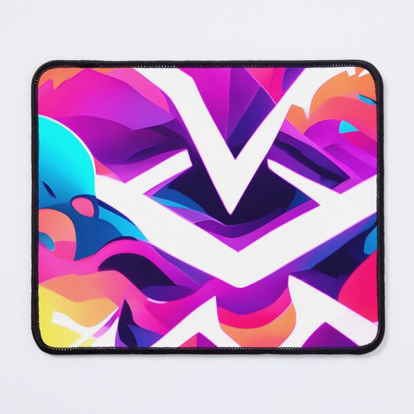 Item preview, Violet V Palace Neon Abstract Pattern designed and sold by nelloryn.
