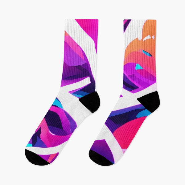 Item preview, Violet V Palace Neon Abstract Pattern designed and sold by nelloryn.